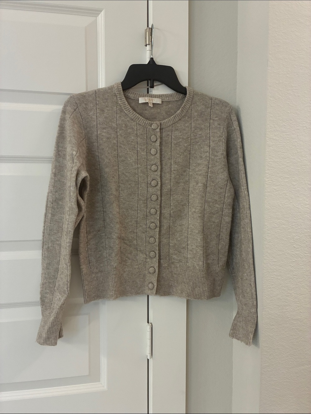 WAYF Cassie Cardigan in Marled Sand